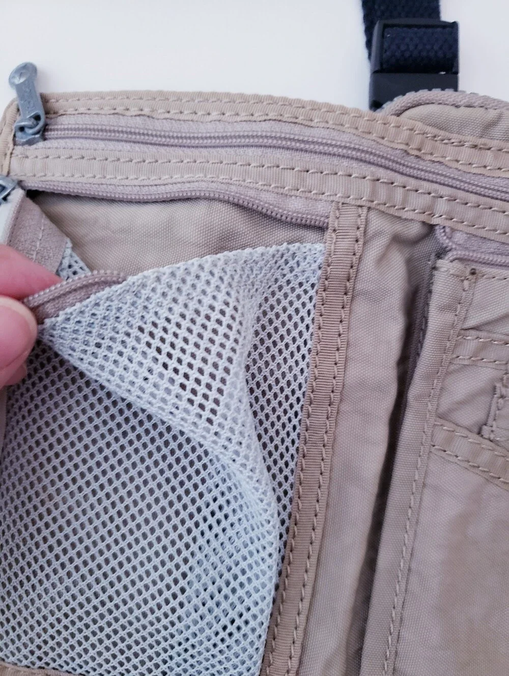 Kipling Tan Nylon Crossbody Bag